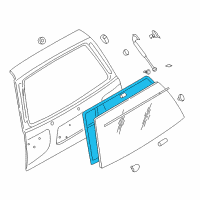 OEM 2003 Nissan Pathfinder Weatherstrip-Back Door Window Diagram - 90310-0W001