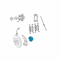 OEM 2010 Dodge Grand Caravan Brake Bearing Diagram - 5154214AB