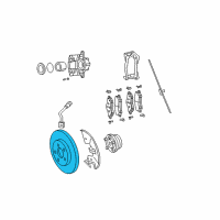 OEM 2014 Ram C/V Front Brake Rotor Diagram - 4779783AB
