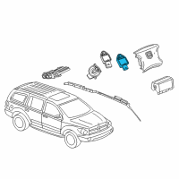 OEM Dodge Sensor-Impact Diagram - 4896065AB