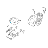 OEM 2008 Hyundai Veracruz Pad Assembly-Front Seat Cushion Passenge Diagram - 88150-3J001