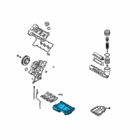 OEM 2014 Kia Sorento Pan Assembly-Engine Oil Diagram - 215203C152