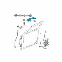 OEM 2008 Dodge Challenger Handle-Exterior Door Diagram - YS87WS2AF