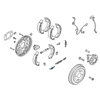 OEM 2022 Hyundai Venue Spring-Shoe Return, Lower Diagram - 58312-0U000