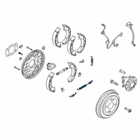 OEM Hyundai Venue Spring-Shoe Return, Upper RH Diagram - 58361-0U000