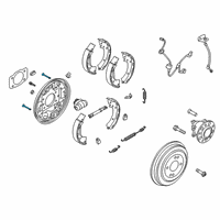 OEM 2018 Kia Rio Spring-Shoe Hold Down Diagram - 583221C300