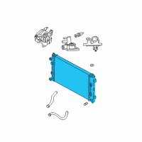 OEM 2006 Dodge Stratus Engine Cooling Radiator Diagram - 5017619AA