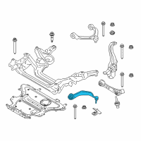 OEM 2019 BMW 540i xDrive Left Tension Strut With Rubber Mounting Diagram - 31-10-6-861-165