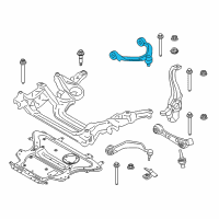 OEM BMW M550i xDrive Rubber Mount Wishbone, Top Diagram - 31-10-6-861-185