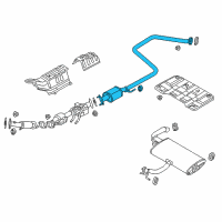 OEM 2021 Kia Niro EV Center Muffler Assembly Diagram - 28650G5120