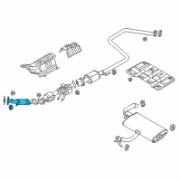 OEM 2021 Kia Niro EV Front Muffler Assembly Diagram - 28610G5130