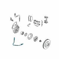 OEM 2004 BMW 325i Abs Wheel Speed Sensor Front - Left/Right Diagram - 34-52-6-756-382