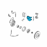 OEM 2010 BMW X3 Left Front Brake Caliper Diagram - 34-11-6-765-881