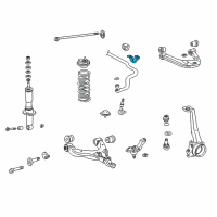 OEM 2000 Toyota 4Runner Stabilizer Bar Clamp Diagram - 48829-35120