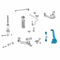 OEM 2000 Toyota Tundra Knuckle Diagram - 43201-35071