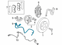 OEM 2022 Cadillac CT4 ABS Sensor Diagram - 85157627