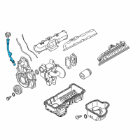 OEM 2008 Chevrolet Express 2500 Oil Filler Tube Diagram - 97365702