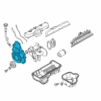 OEM Chevrolet Silverado Front Cover Diagram - 12630479