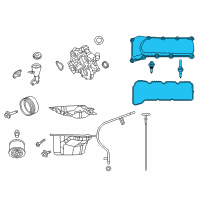 OEM 2010 Jeep Grand Cherokee Cover-Cylinder Head Diagram - 53021937AD