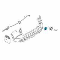 OEM Nissan Sensor Assy-Distance Diagram - 28438-7FL0B