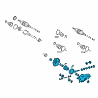 OEM Lexus LS400 Differential Carrier Diagram - 41110-50140