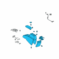 OEM Scion Center Console Diagram - 58910-12560-B0