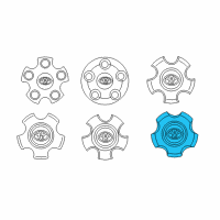 OEM Toyota Tundra Center Cap Diagram - 4260B-0C020