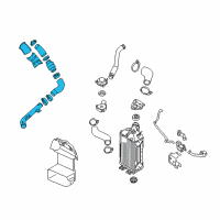 OEM Hyundai Veloster Pipe & Hose Assembly-Turbo Changer WATERFEED Diagram - 28250-2B710
