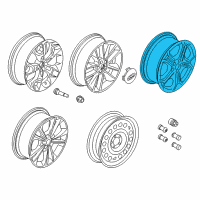 OEM Ford Escape Wheel, Alloy Diagram - GJ5Z-1007-C