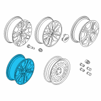 OEM Ford Escape Wheel, Alloy Diagram - GJ5Z-1007-E