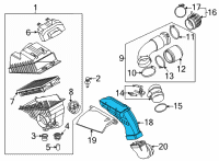 OEM 2022 Hyundai Santa Cruz Duct Assembly-Air Diagram - 28210-P2200