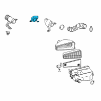 OEM 2009 Toyota FJ Cruiser Air Inlet Baffle Diagram - 17972-31010