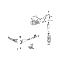 OEM 2002 Ford E-350 Super Duty Radius Arm Stopper Diagram - F2UZ-3020-A