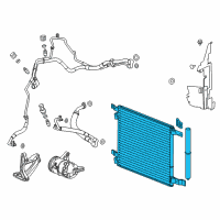 OEM Cadillac Condenser Diagram - 22973655