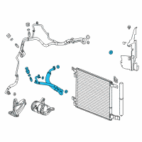 OEM 2011 Cadillac SRX Pressure Hose Diagram - 23373753