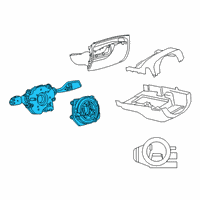 OEM 2021 Toyota GR Supra Switch Assembly Diagram - 84310-WAA02