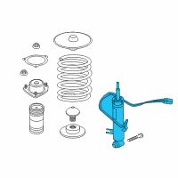 OEM 2019 BMW X6 Rear Right Shock Absorber Diagram - 37-10-6-875-088