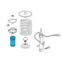 OEM 2019 BMW X6 Additional Damper, Rear, W/ Prot. Tube Diagram - 31-33-6-851-865