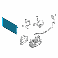 OEM 2018 BMW 540d xDrive Condenser Air Conditioning With Drier Diagram - 64-53-9-364-258