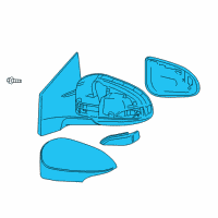 OEM 2016 Toyota Corolla Mirror Assembly Diagram - 87910-02G11-C0