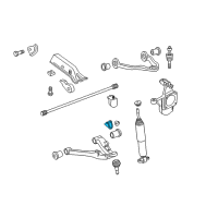 OEM 2009 Chevrolet Silverado 3500 HD Shock Lower Bracket Diagram - 15037379