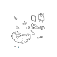 OEM 2003 Hyundai Elantra Retainer Diagram - 92351-37000