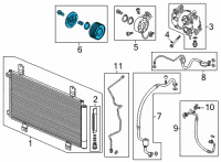 OEM Honda Civic CLUTCH SET Diagram - 38900-64A-A01