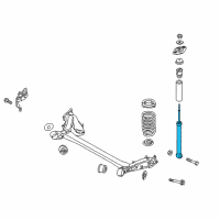 OEM 2014 Kia Soul Rear Shock Absorber Assembly Diagram - 55310B2030