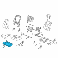 OEM 2001 Saturn LW300 Heater Asm, P&Driver Seat Cushion Diagram - 22691452