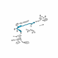 OEM Honda Fit Pipe B, Exhuast Diagram - 18220-SAA-922