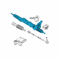 OEM 2010 BMW 550i Exchange Hydro Steering Gear Servotronic Diagram - 32-10-6-795-340