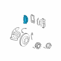 OEM Ford F-350 Super Duty Caliper Diagram - DC3Z-2B120-A