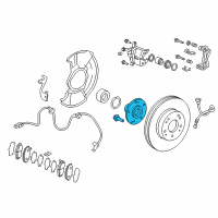 OEM 2018 Honda CR-V Hub Assembly, Front Diagram - 44600-TLA-A00