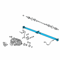 OEM 2009 Acura RDX Shaft Assembly, Propeller Diagram - 40100-STK-A02